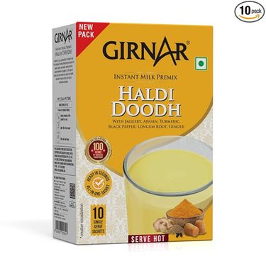Girnar - Instant Milk Premix Haldi Doodh - 10 Sachet